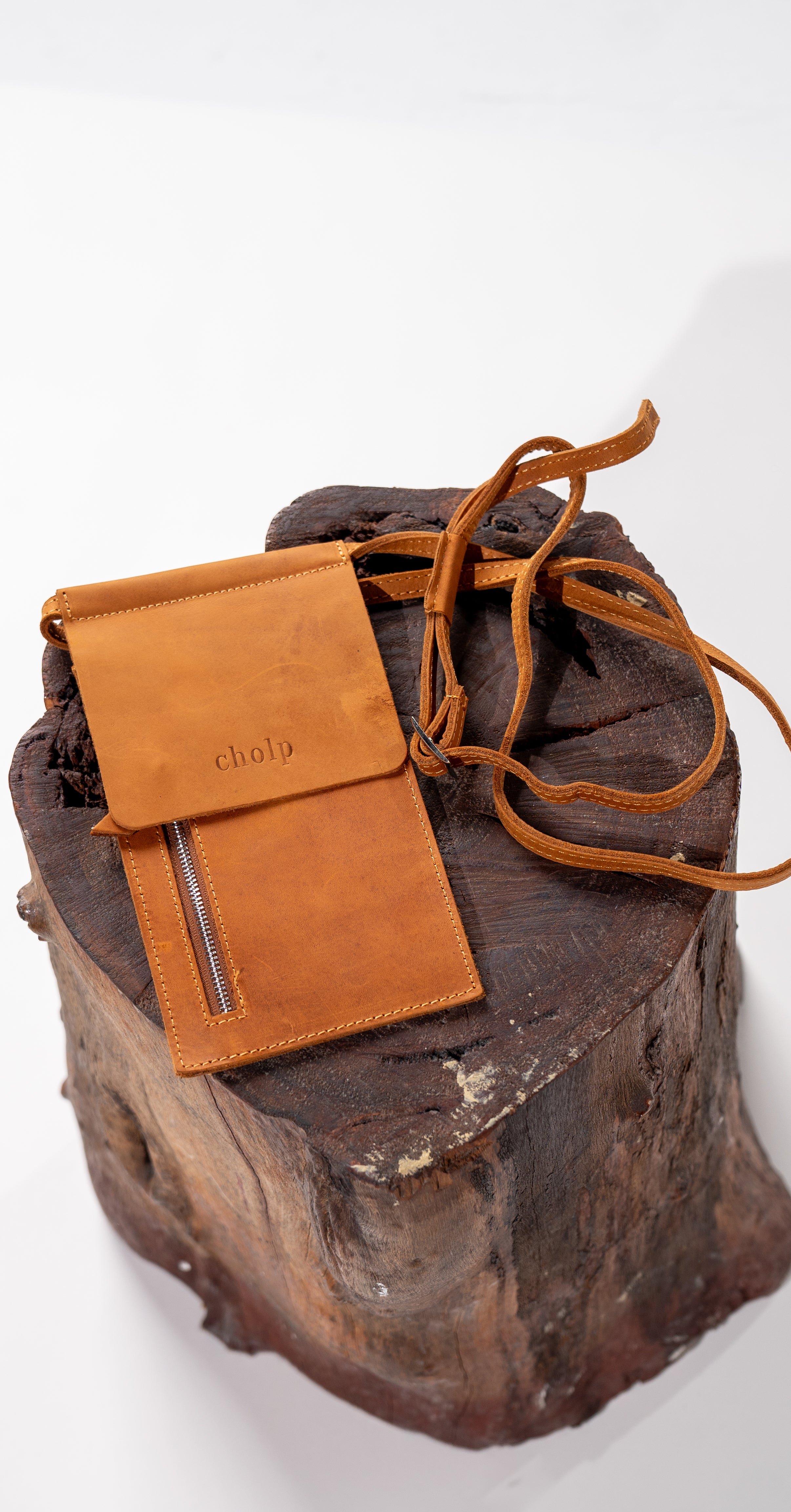 MENS LEATHER PHONE BAG