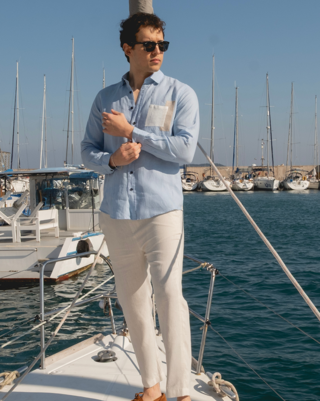 Blue Linen Shirt
