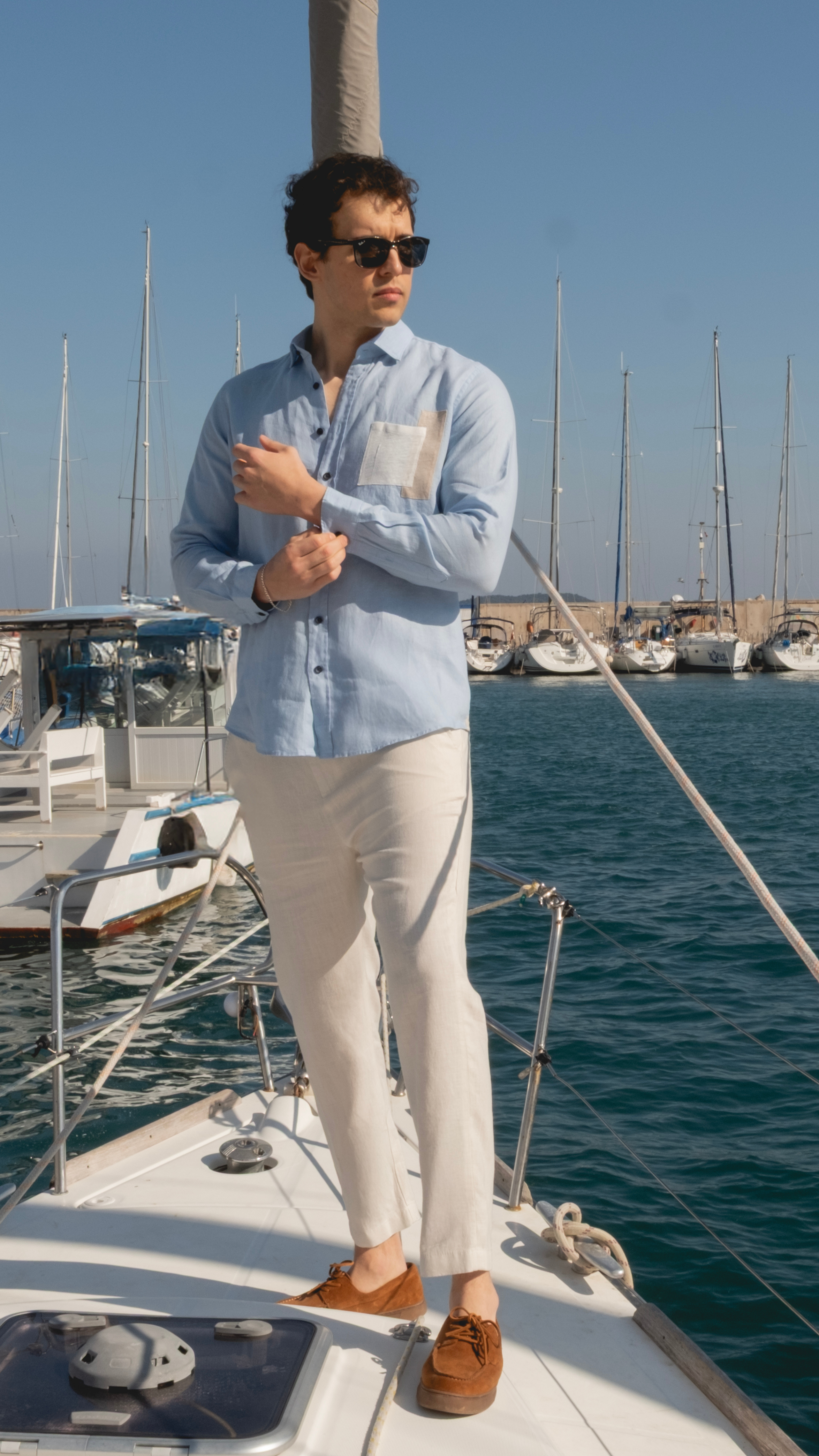 Blue Linen Shirt