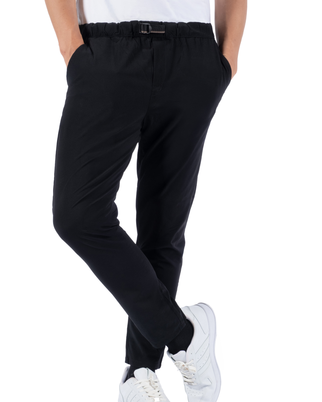 Cholp Performance Series 100% Nylon Slim Fit Travel & Casual Pants for Men – Black Lightweight Quick Dry Tech Pants Tapered Leg
