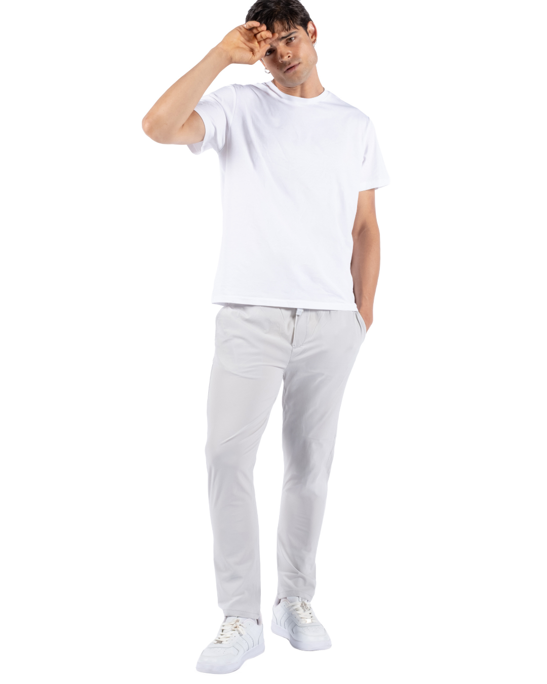 Cholp Performance Series 100% Nylon Slim Fit Travel & Casual Pants for Men – Grey Lightweight Quick Dry Tech Pants Tapered Leg