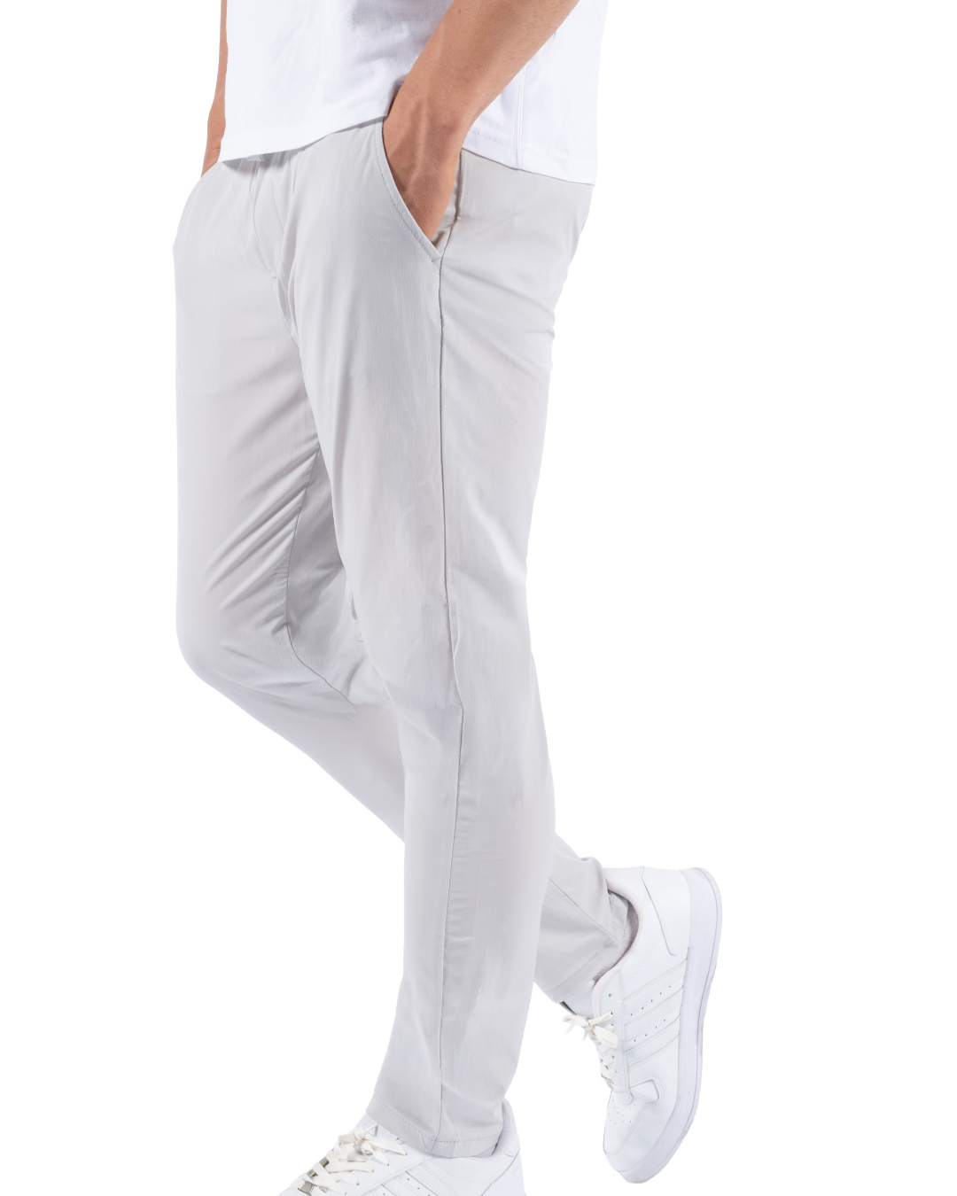 Cholp Performance Series 100% Nylon Slim Fit Travel & Casual Pants for Men – Grey Lightweight Quick Dry Tech Pants Tapered Leg