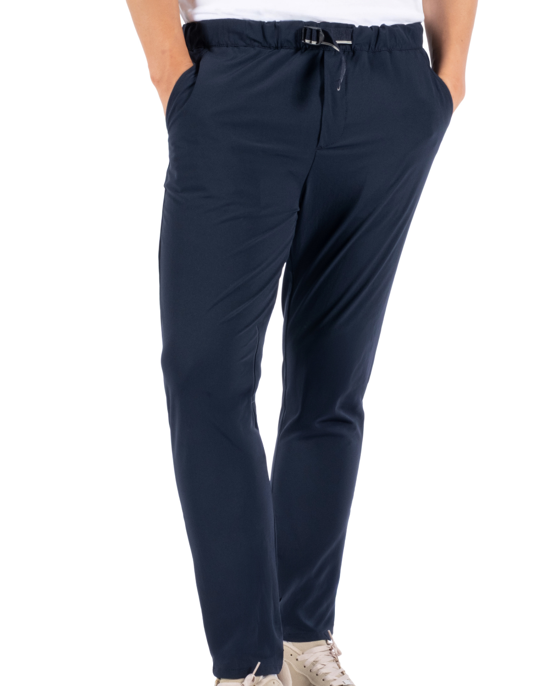 Cholp Performance Series 100% Nylon Slim Fit Travel & Casual Pants for Men – Navy Blue Lightweight Quick Dry Tech Pants Tapered Leg