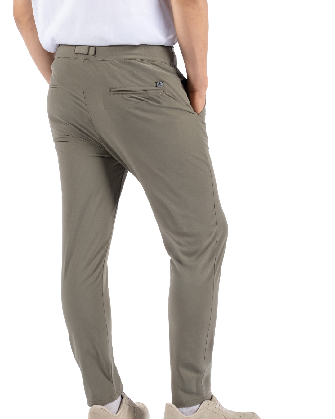 Cholp Performance Series 100% Nylon Slim Fit Travel & Casual Pants for Men – Army Green Lightweight Quick Dry Tech Pants Tapered Leg