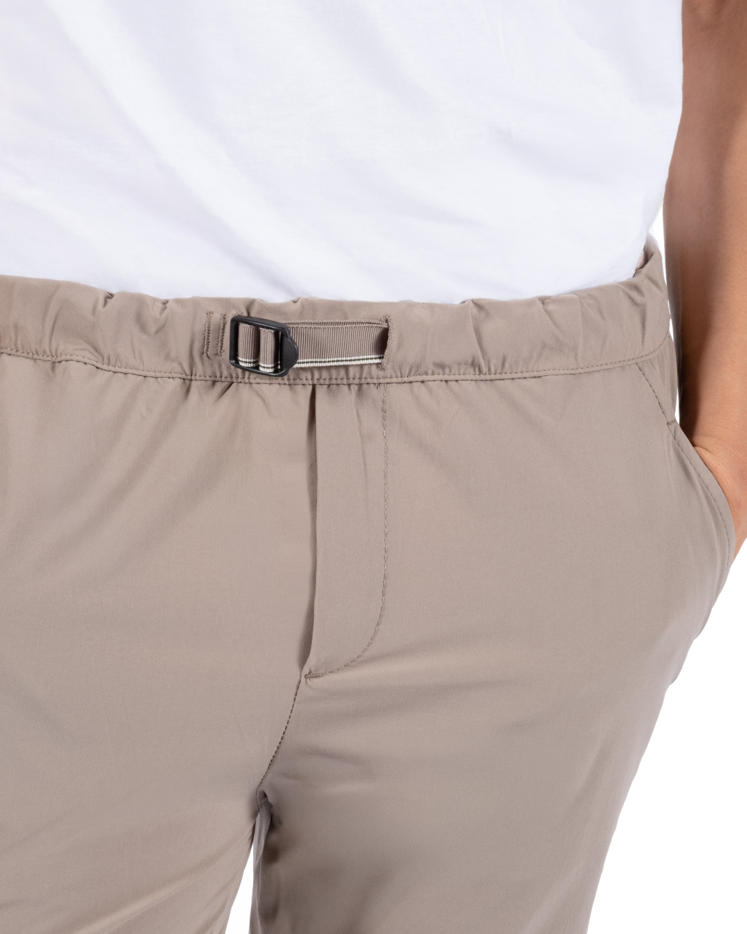 Cholp Performance Series 100% Nylon Slim Fit Travel & Casual Pants for Men – Beige Lightweight Quick Dry Tech Pants Tapered Leg