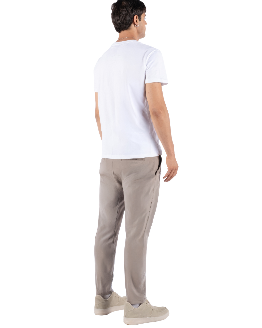 Cholp Performance Series 100% Nylon Slim Fit Travel & Casual Pants for Men – Beige Lightweight Quick Dry Tech Pants Tapered Leg