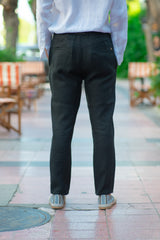 Mens Black 100 Linen Pants Relaxed Fit